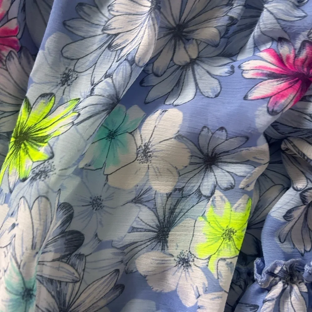 OshKosh B'gosh Blue Floral Kids Dress